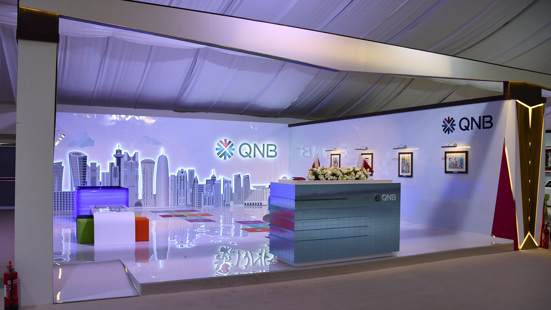 QNB Stand created by ME Visual for National Day 2018 at Darb Al Saai
