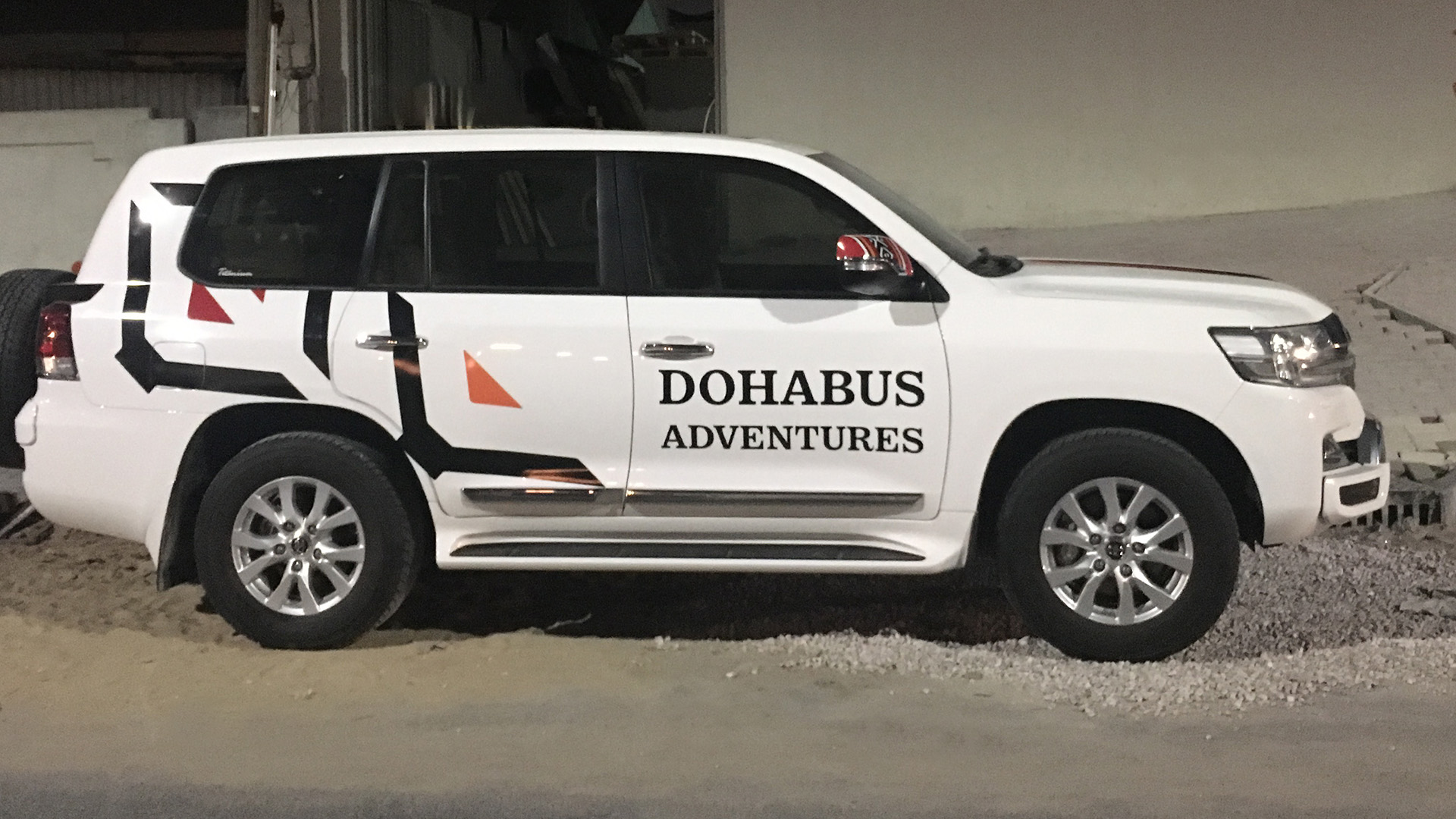 Doha Bus Adventures Land Cruisers wrapped by ME Visual