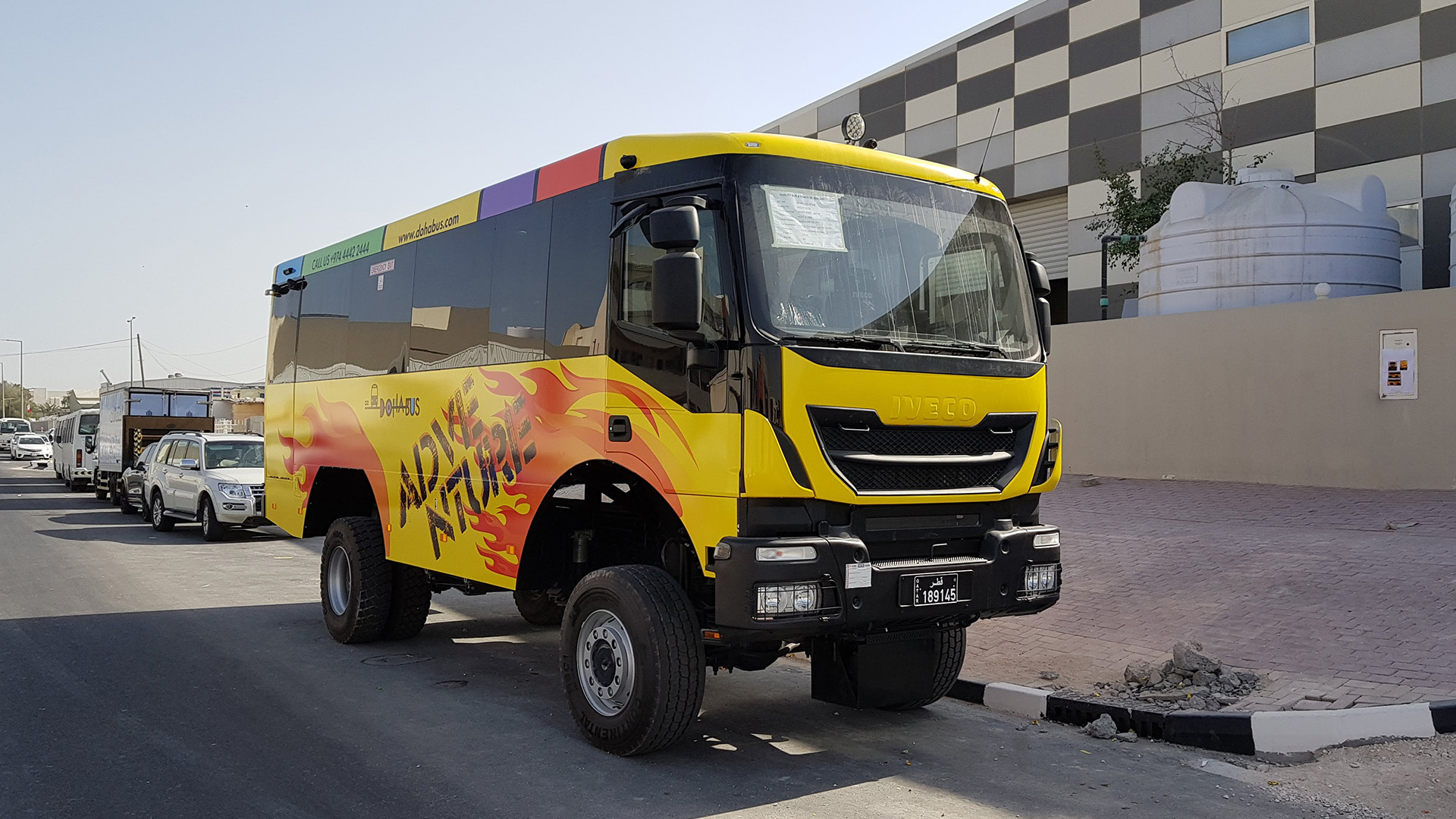 Monster Bus vehicle wrap for Doha Bus by ME Visual