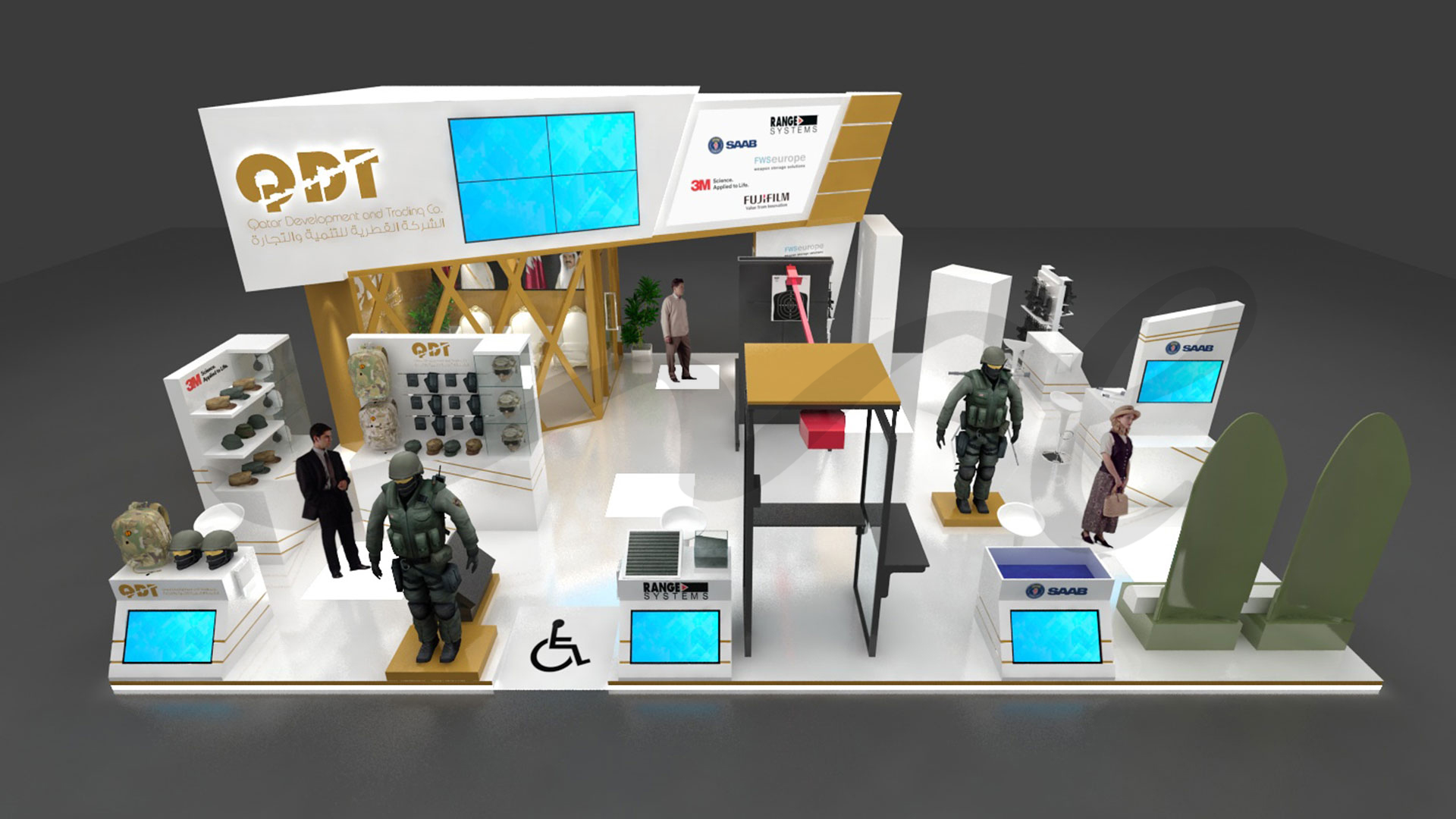 QDT Stand 3D Design by ME Visual