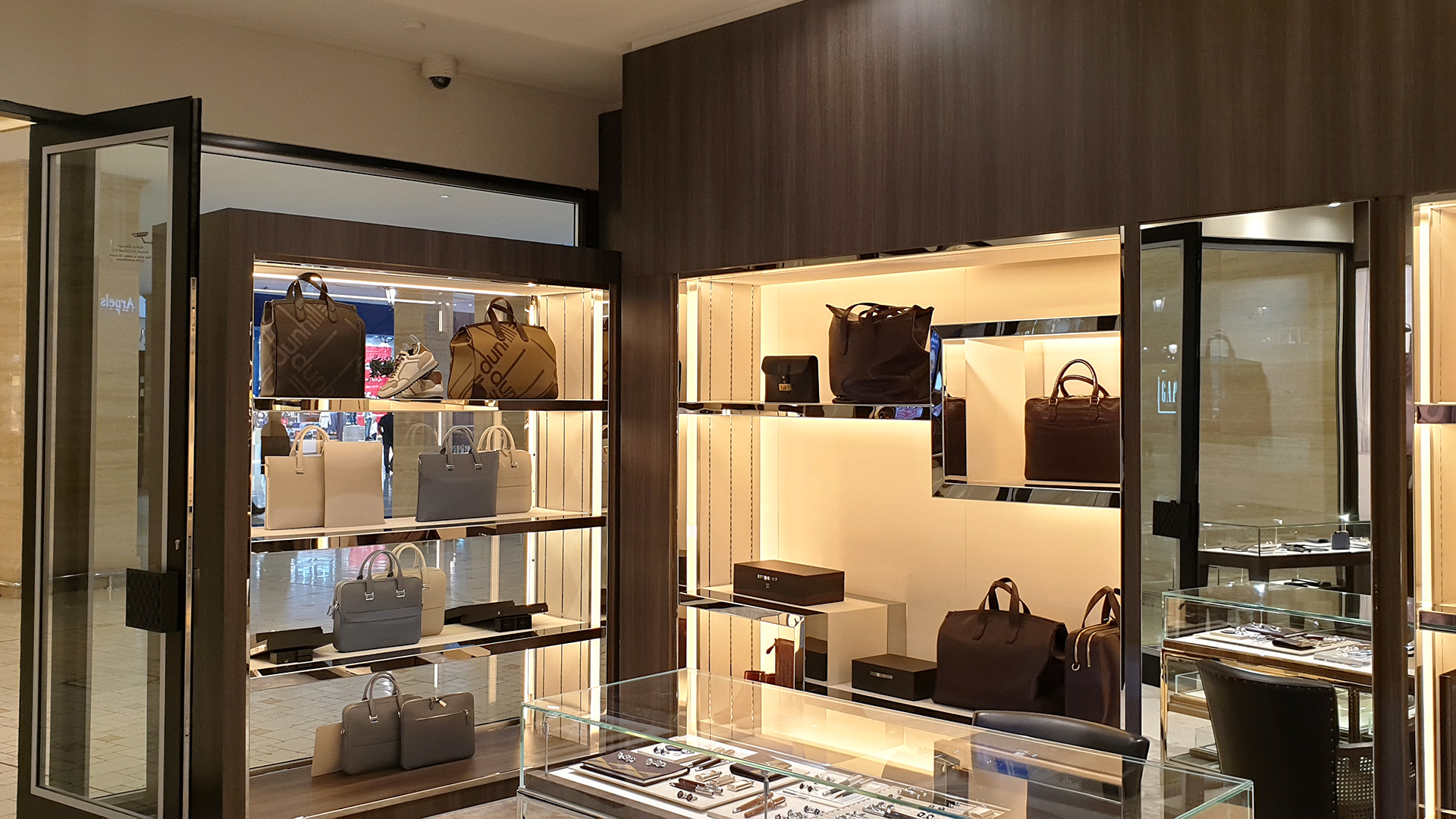 Refurbished Interior for Dunhill in Villagio using 3M DiNOC - implemented by ME Visual, Qatar