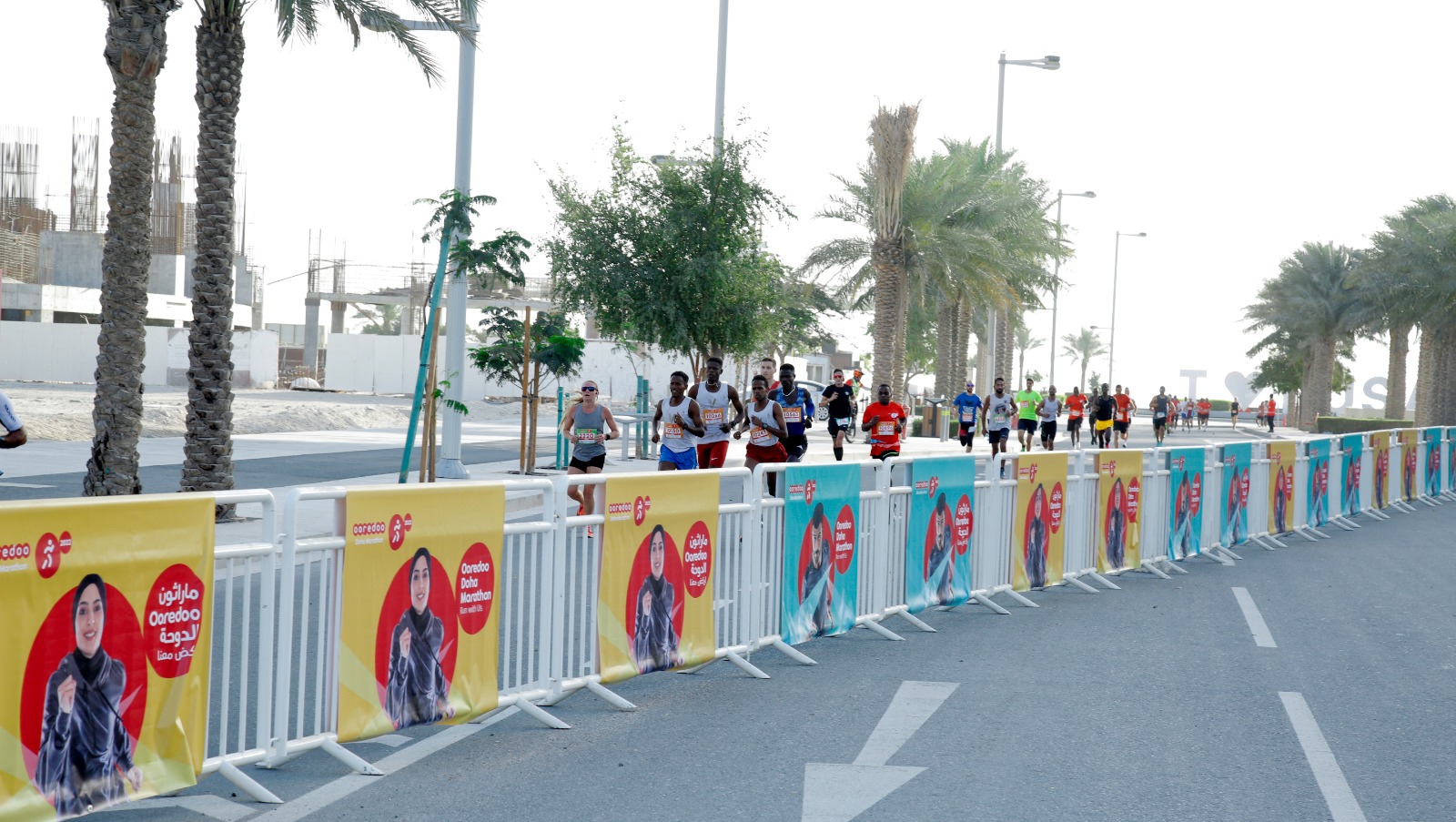 Runners of the Ooredoo 2022 Marathon. Event designed, executed and managed by ME Visual WLL